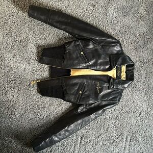 Size S Baby Phat leather bomber jacket